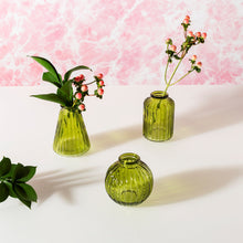 Load image into Gallery viewer, Recycled Glass Bud Vases - Set of 3