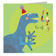 Load image into Gallery viewer, 4th Birthday Dinosaur