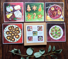 Load image into Gallery viewer, Delphine Jones Christmas Foodie card pack