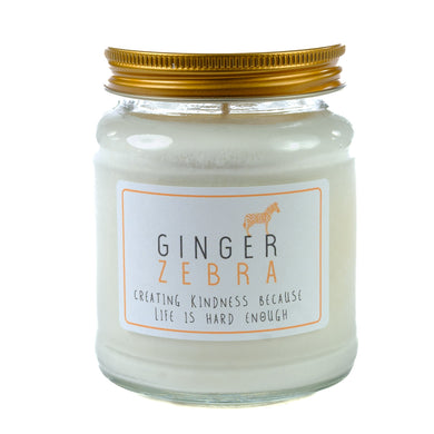 Ginger Zebra Candle