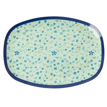 Load image into Gallery viewer, Melamine - Rectangle Plate - Blue Floral