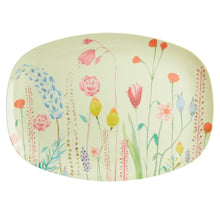 Load image into Gallery viewer, Melamine - Rectangle Plate - Spring Flowers
