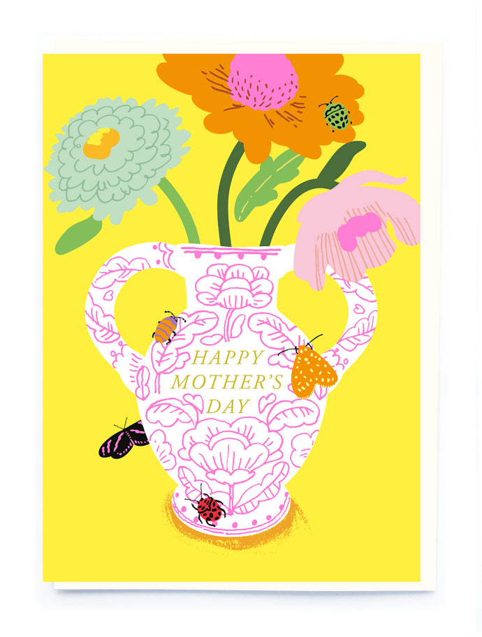Happy Mother's Day - Vase of flowers