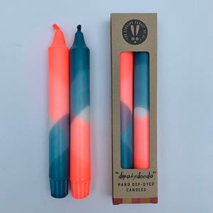 Neon Dinner Candles