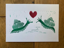 Load image into Gallery viewer, Snail Heart Card