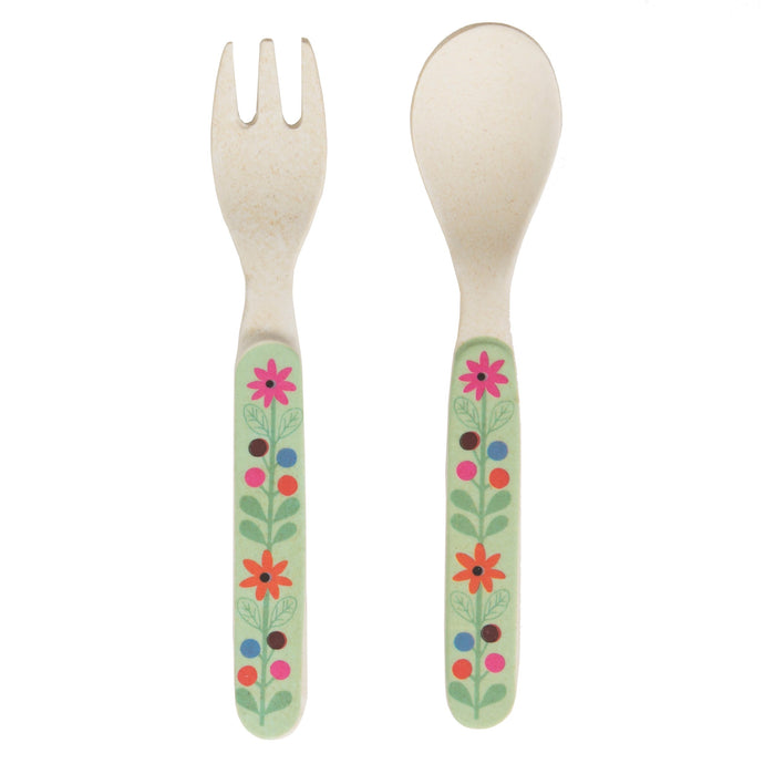 Bamboo Fork & Spoon Set
