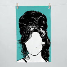 Load image into Gallery viewer, Amy Winehouse tea towel