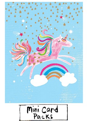 mini card pack unicorn