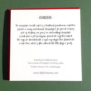 Delphine Jones Christmas European Cakes card pack
